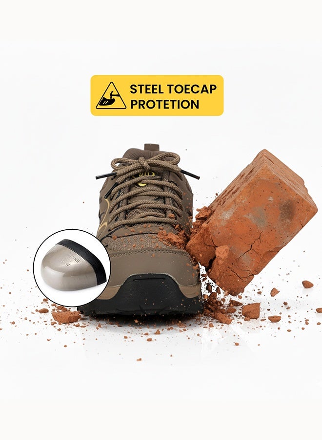 آو وانغ حذاء امن بمقدمه من الصلب لحمايه الاصابع للرجال يتميز بخفه الوزن ، مريح وغير قابل للتلف او الثقب وسهل الارتداء بتصميم رياضى عصرى - Image 4